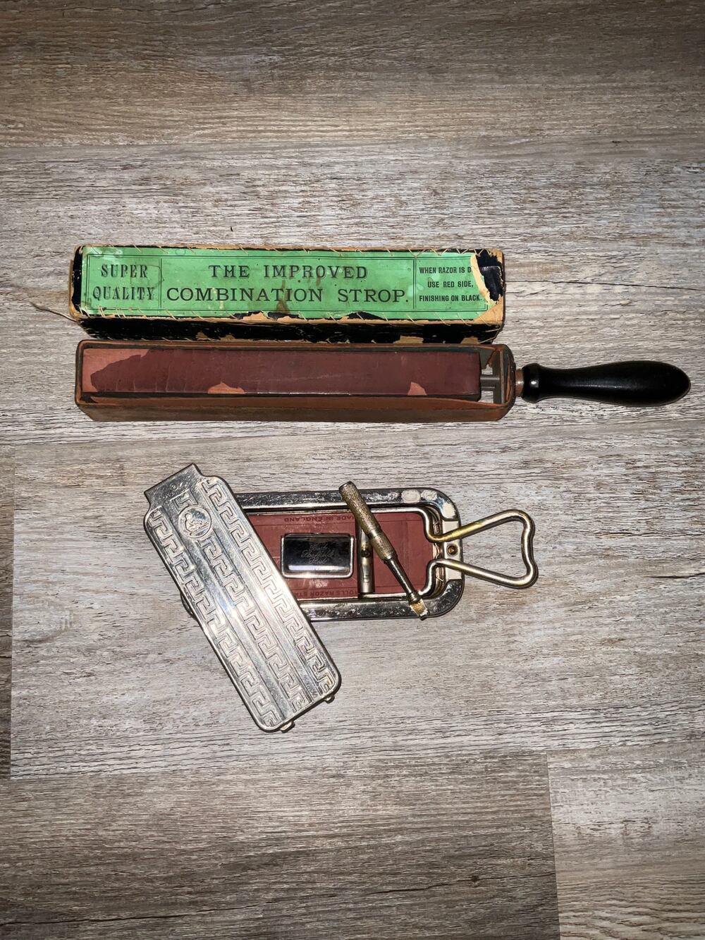 ANTIQUE ROLLS RAZOR & SUPER QUALITY STOP SHAVING SUPPLIES